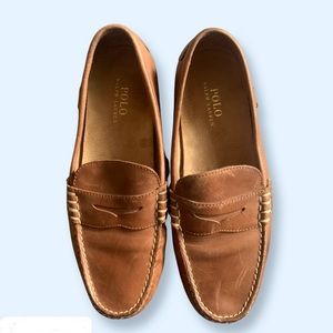 Tan Polo Loafers by Ralph Lauren